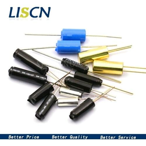 10pcs SW-200D -420 -520D SW-18010P-18015P-18020P-58010P 12V Highly Vibration Ball Tilt Double bead Angle Spring Sensor Switches