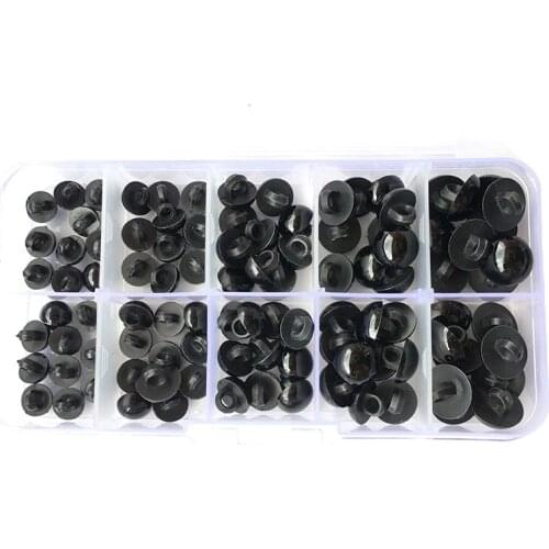 100pcs/box DIY Animal Eyes Buttons Round Mushroom Domed Sewing Shank Eyeball Animal Ball Toy Eyes Accessories for Amigurumi