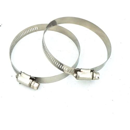2pcs Stainless Steel 304 Worm Drive high qulity Hose Clamp - Fuel Pipe Tube Clips water