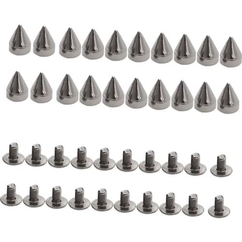 20 Pieces Cone Spikes Rivets Studs For DIY Leathercraft Supplies