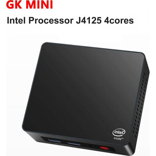 2021 Beelink GK Mini MINI PC Windows 10 Pro Intel Gemini Lake J4125 J4105 DDR4 8GB 128GB SSD 5.8G WiFi Gaming Computer PK GK3V