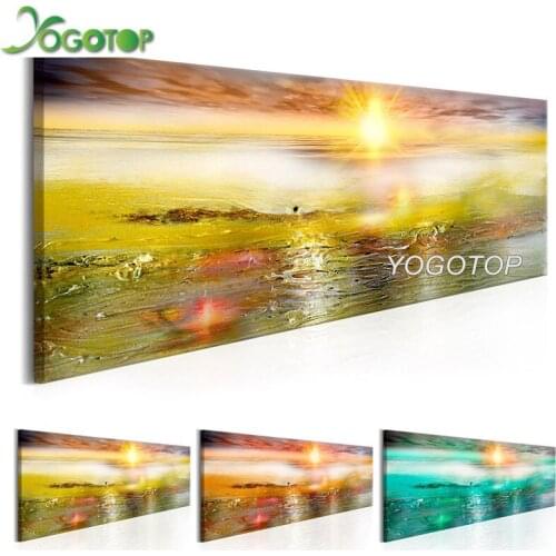 Large size Abstract Landscape diy 5d diamond painting Sunshine and Sky Clouds full drill mosaic diamond embroidery Decor YY2206