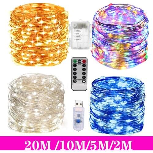 Светодиодные гирлянды с прозрачным проводом FLDJL China At AliExpress