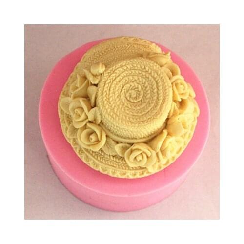 FM0340 The Flower Hat soap mould fondant cake molds soap chocolate mould for the kitchen baking