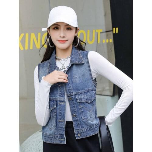 Женские джинсовые жилеты Gersri China At AliExpress