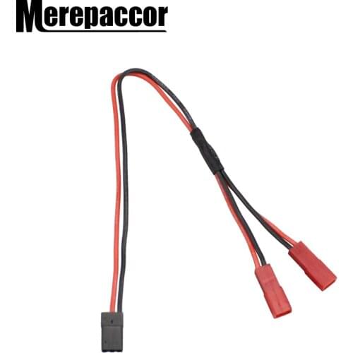 Power Supply Y Line Cable Adapter Connector for 1/10 Rc Crawler Car TRX4 TRX-4 JR to JST S91