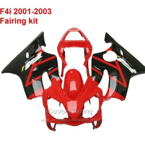Red Fairing kit For HONDA CBR600 F4i 01 03 02 2002 High Quality INJECTION fairings DC40