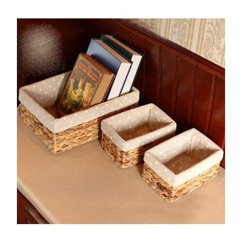 Storage Basket Storage Box Storage Box Storage Basket Finishing Box Straw Rattan