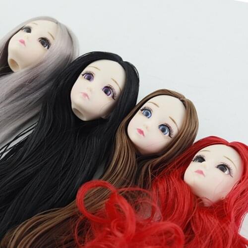 BJD Doll 30cm 20 Movable Jointe Dolls 3D Eyes Bjd Plastic Doll for Girls Toys Long Wig Female Nude Body Fashion Christmas Gift