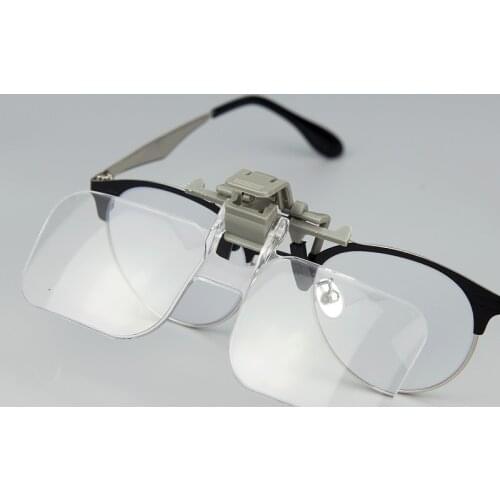 Folding Glasses Style Magnifier with Clip 2x 1.5x 2.5x 3.5x Handfree Loupe Reading Eyeglasses Magnifying Glass Watch Repair tool
