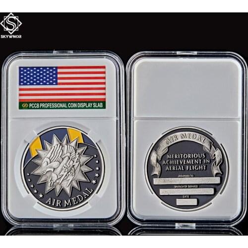 USA Challenge Military Air Forces Air Medal Meritorious Achievement In Aerial Flight Commemorative Coin Soldier