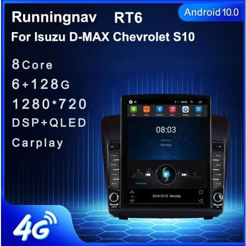 9.7" Android 10.1 For Isuzu D-MAX Chevrolet S10 Tesla Type Car Radio Multimedia Video Player Navigation GPS RDS
