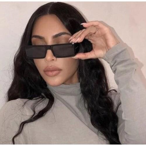 New Personality Steampunk Sunglasses for Women Flat Top Frame Rectangle Lens Sun Glasses Men Vintage Steam Punk Eyeglasses UV400