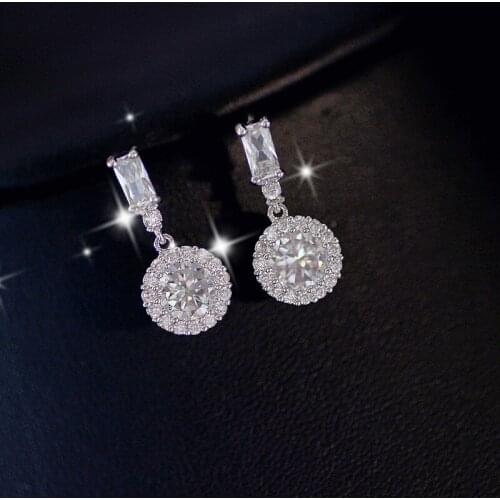 2021 NEW earrings Europe Crystals from Swarovskis Colorful Earring With Christmas snowflakes Charm for Women Gift Fine jewelry