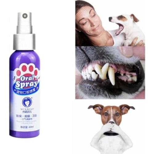New Pet Breath Freshener Dog Fresh Breath Disinfectant Spray Deodorant Pet Dog Stain Odor Remover Clean Teeth Oral Sterilization