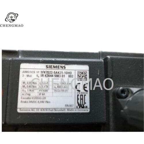 Original Stock 1FK7022-5AK21-1DH3 Siemens AC Servo Drive Motor