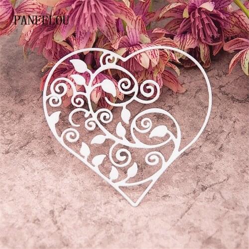PANFELOU 8x8cm seedlings love metal craft Carbon Steel Cutter paper die cutting dies Scrapbooking/DIY Embossing cards