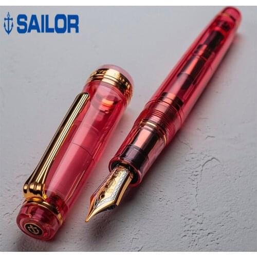 Sailor Fountain Pen Original Two-Tone 21K Gold Nib Rose Colour Large Ink Pen Stationery Pens for Writing Office for School 2020