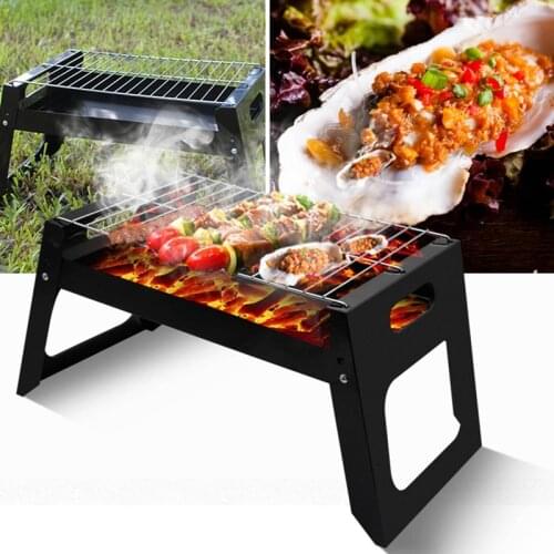 Portable Foldable Barbecue Grill Korean Charcoal BBQ 2-5 People Stainless Steel Outdoor Field Grilled bbq Tools Outdoor Party