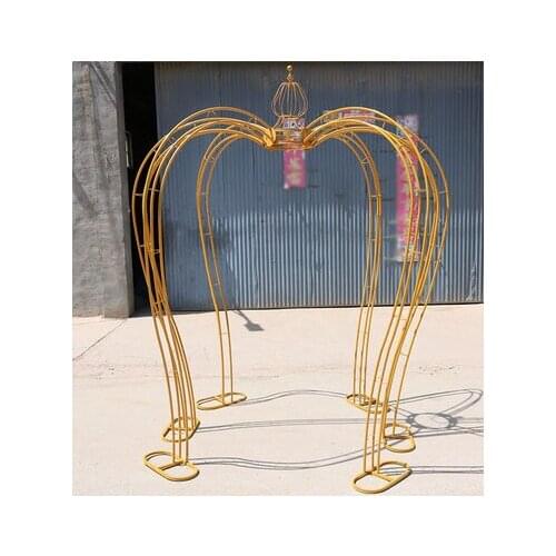 Wedding props outdoor iron arch crown Pavilion Roman Pavilion European wedding ceremony Princess Pavilion stage decoration