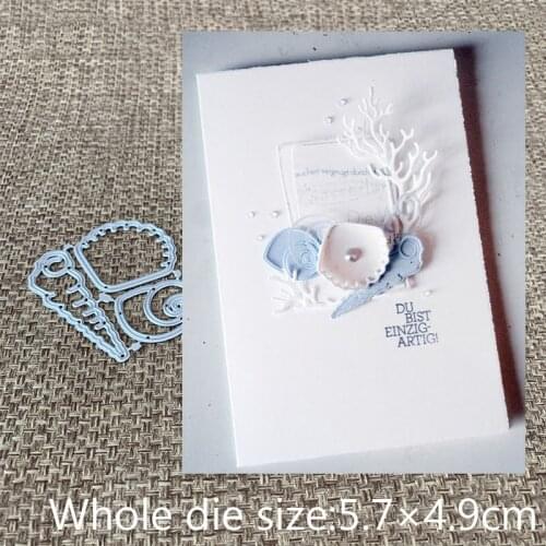 New Design Craft Metal Cutting Die cut dies 3pcs Conch shell decoration scrapbooking Album Paper Card Craft Embossing die cuts