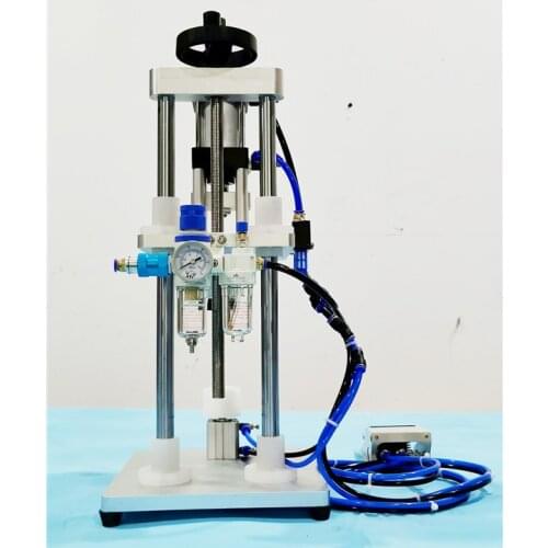 Sinparto GKP88 Perfume vial crimper, pneumatic perfume crimping machine, semi-automatic matel cap capper, capping machine