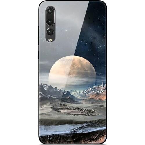 Glass Case For Huawei P20 Plus Phone Case Phone Cover Phone Shell Back Bumper Series 2