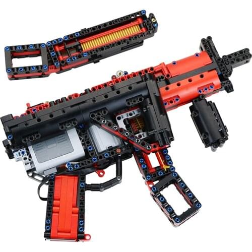 MOC Building Blocks Military Weapons MP5 Building Block Pistol, Military Weapon,for City Swat,Police,Childrens Toy Block Gun