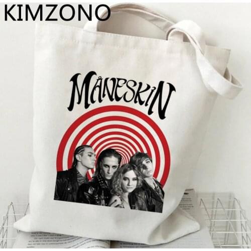 Maneskin shopping bag handbag recycle bag canvas shopping eco bag jute sac cabas bolsas reutilizables bolsa compra custom