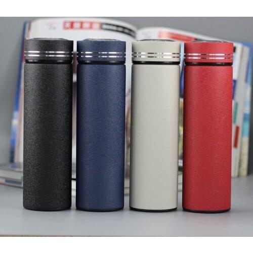 New 500ML Thermos Mug Tea Vacuum Flask with Filter Stainless Steel 304 Thermal Cup Coffee Mug Water Bottle Office Business