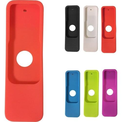 Remote Control Cover Bag Soft Simple Silicone Solid Protective Case Organizer Storage Anti Fall Accessories Home For Apple TV 4