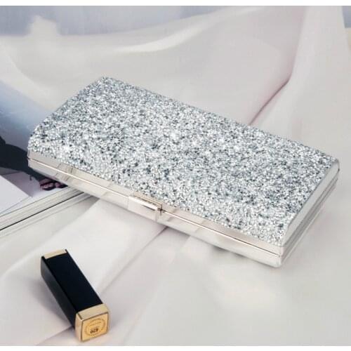 Rhinestone Clutch Bag Women Luxury Gillter Evening Party Purse Box Bag Diamond Female Clutch Crystal Day Wallet Wedding Purse
