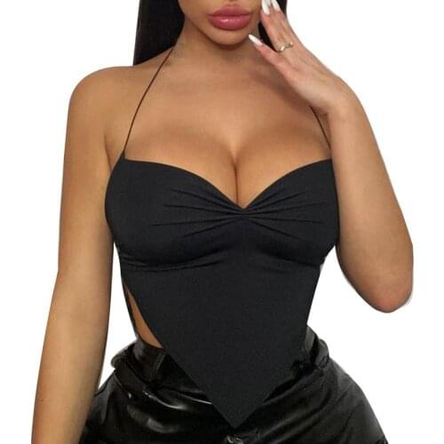 1 Pcs Fahion Women Top V Neck Slim Durable Bandage Sleeveless Solid Color Camisole Sexy Female for Dancing for Summer S M L