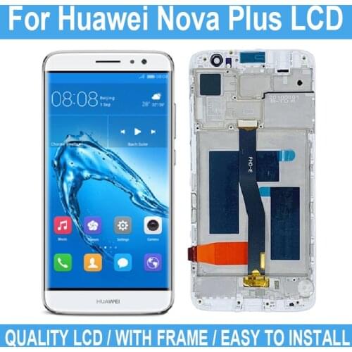 5.5" For Huawei Nova Plus LCD Display Digitizer Replacement For Huawei G9 Plus MLA L01 L11 L02 Display Touch Screen With Frame