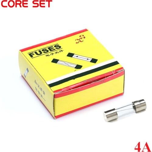 100pcs 6*30 Glass Fuse Fast Fuse 250V 4A Quick Blow 6x30mm Hot