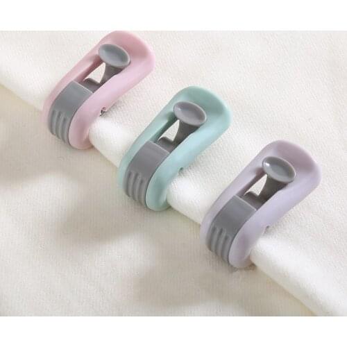 4Pcs/Set Non-slip Bed Sheet Clip Safe Duvet Quilt Blanket Curtain Fixing Clip Slip-Resistant Coverlet Holders Gripper Coverlet