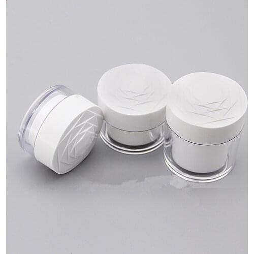 15g 30g 50g Acrylic Cosmetic Cream Jars Pot Fashion Rose Flower Pattern Eyeshadow Makeup Face Cream Container Bottles 10pcs/lot