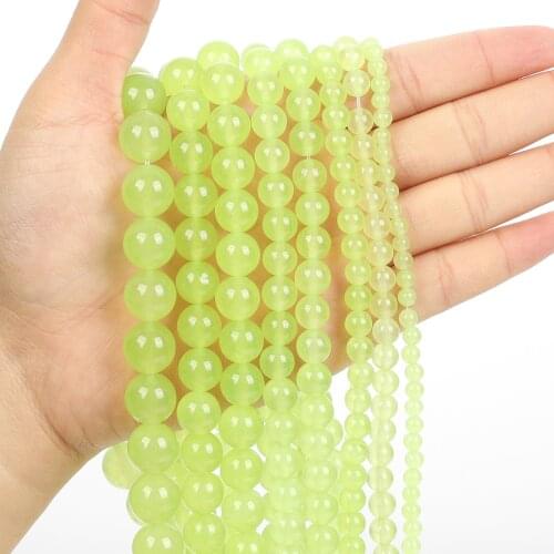 Natural Stone Purple Chalcedony Charm Round Loose Beads for Jewelry Making Needlework DIY Bracelet Strand 4-12 MM