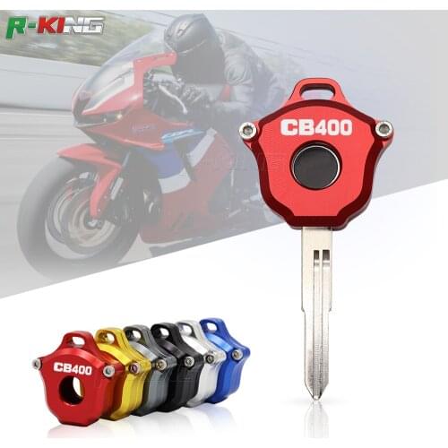 Motorcycle Key Cover Creative For HONDA CB400 CB 400 CNC Aluminum Keys Case Decoration Shell Embryo Key Cover shell protection