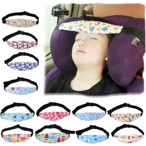 D7WF Baby Car Seat Head Support Adjustable Fastening Belt Sleeping Positioner Strap
