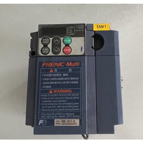FRN0.75E1S-4C 0.75KW 380V inverter , used in good condition . 80% appearance new , good working , free shipping