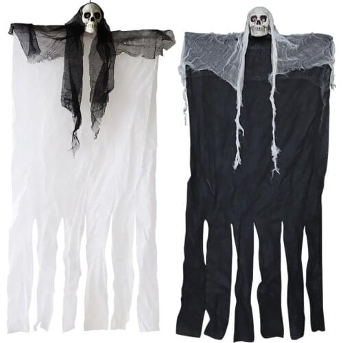 Halloween Hanging Decor Scary Hanging Skull Ghost Reaper Party Haunted House Horror Props Home Door Bar Club Decorations H11