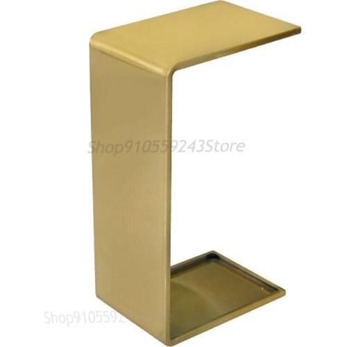 Customized Italian Style Small Apartment Bay Window Coffee Table Movable U Corner Table Bed Lazy Table Bed Side Table Mini Sofa