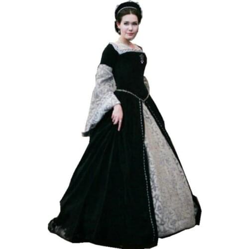 HistoricalCustomer-made Green Vintage Costumes Renaissance Dresses Steampunk dress Gothic Cosplay Halloween Dresses C-1175