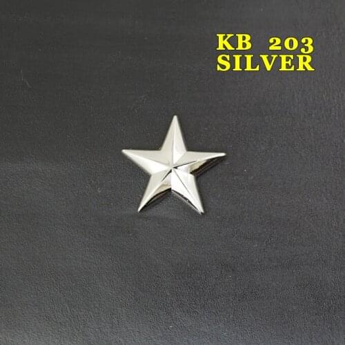 KB203) Wholesale 50pc 1''(2.6cm) Western Star Concho Saddle Concho Leathercraft Silver