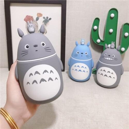 Creative Totoro Glass Water Bottles Double Heat-resisting Lovely My Neighbor Totoro Glass Drinking Cartoon Double Wall Mug Cup