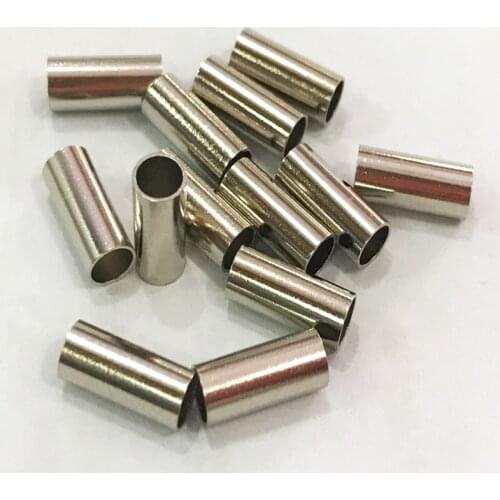100pcs Metal Crimp Sleeve Tube Pipe Ferrule Pleated For RG174 RG316 LMR100 Pigtail Coax Cable Connector