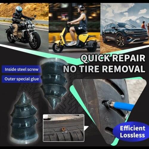 5/10PCS Auto Motorcycle Vacuum Tire Repair Rubber Nail Kit Fast Tool Self-service Tubeless Tire Repair Nail Dropshipping