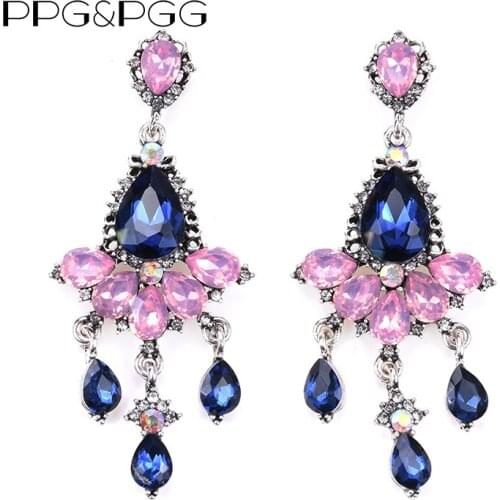 New Special Design Big Long Earrings Multicolored Wedding Stud Earrings For Women