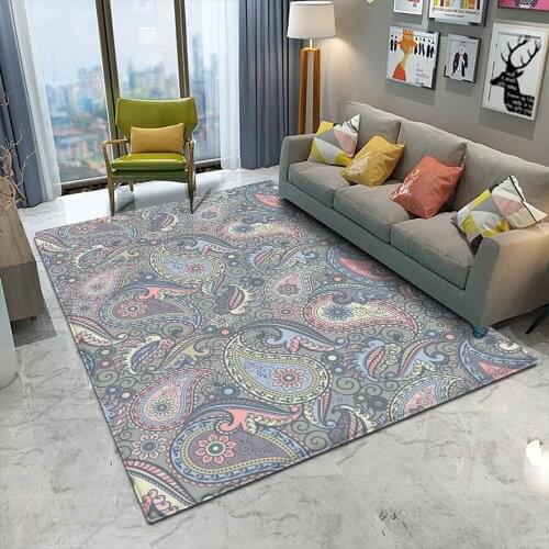 New Decor Rug Non-slip Paisley Style Colorful Pattern Rug Floor Mat Living Room Bathroom Kitchen Living Room Bedroom Carpet 2021